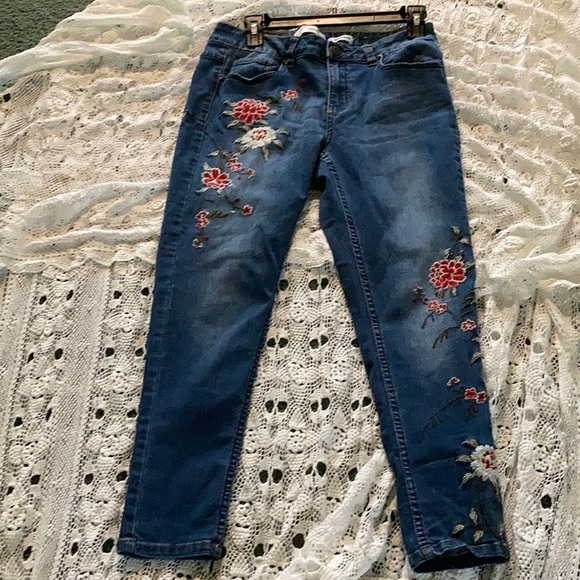 sandpiper embroidered jeans